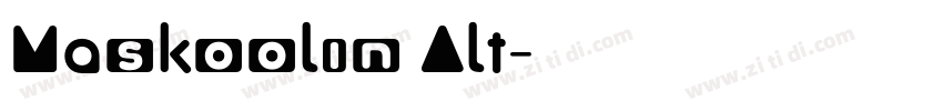 Maskoolin Alt字体转换